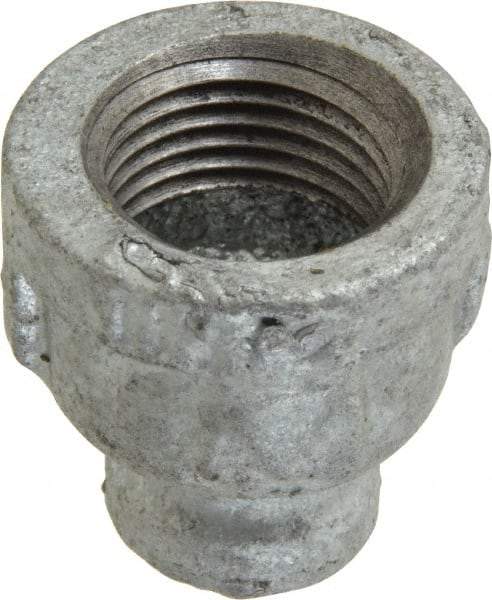 B&K Mueller - Class 150, 1/2 x 1/8" Galvanized Pipe Reducing Coupling - Threaded, Malleable Iron - Exact Industrial Supply