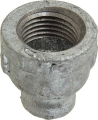 B&K Mueller - Class 150, 1/2 x 1/8" Galvanized Pipe Reducing Coupling - Threaded, Malleable Iron - Exact Industrial Supply