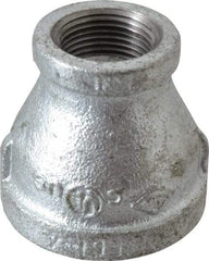 B&K Mueller - Class 150, 1-1/4 x 3/4" Galvanized Pipe Reducing Coupling - Threaded, Malleable Iron - Exact Industrial Supply
