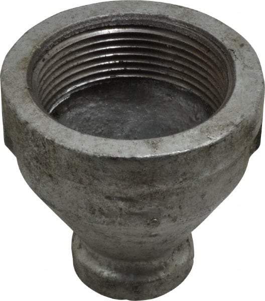 B&K Mueller - Class 150, 1-1/2 x 1/2" Galvanized Pipe Reducing Coupling - Threaded, Malleable Iron - Exact Industrial Supply