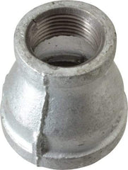 B&K Mueller - Class 150, 1-1/2 x 1" Galvanized Pipe Reducing Coupling - Threaded, Malleable Iron - Exact Industrial Supply
