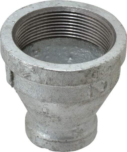 B&K Mueller - Class 150, 2 x 1" Galvanized Pipe Reducing Coupling - Threaded, Malleable Iron - Exact Industrial Supply