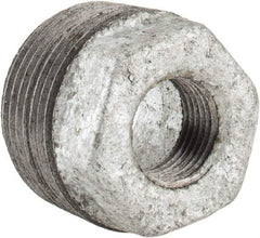 B&K Mueller - Class 150, 1 x 3/8" Galvanized Pipe Hex Bushing - Threaded, Malleable Iron - Exact Industrial Supply