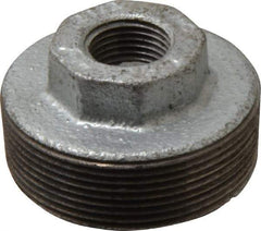 B&K Mueller - Class 150, 2 x 1/2" Galvanized Pipe Hex Bushing - Threaded, Malleable Iron - Exact Industrial Supply