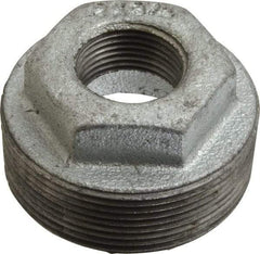B&K Mueller - Class 150, 2 x 3/4" Galvanized Pipe Hex Bushing - Threaded, Malleable Iron - Exact Industrial Supply