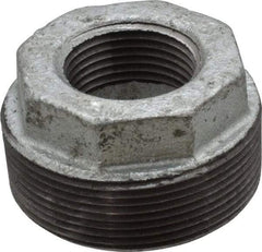 B&K Mueller - Class 150, 2 x 1" Galvanized Pipe Hex Bushing - Threaded, Malleable Iron - Exact Industrial Supply