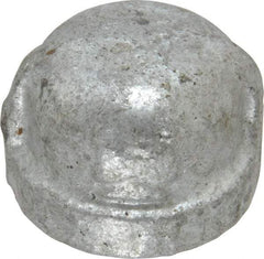 B&K Mueller - Class 150, 1/2" Galvanized Pipe End Cap - Threaded, Malleable Iron - Exact Industrial Supply