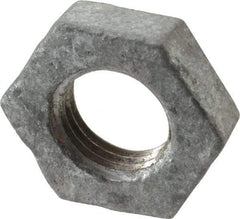 B&K Mueller - Class 150, 1/4" Galvanized Pipe Hex Locknut - Threaded, Malleable Iron - Exact Industrial Supply
