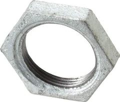 B&K Mueller - Class 150, 1-1/4" Galvanized Pipe Hex Locknut - Threaded, Malleable Iron - Exact Industrial Supply