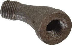 B&K Mueller - Size 1/8", Class 150, Malleable Iron Black Pipe 45° Street Elbow - 150 psi, Threaded End Connection - Exact Industrial Supply
