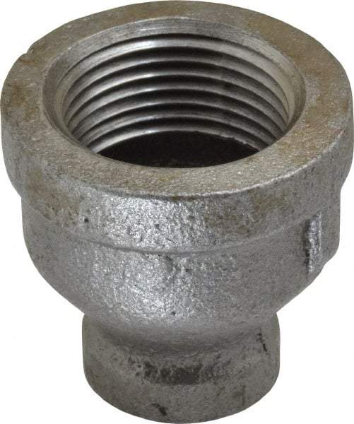 B&K Mueller - Size 3/4 x 1/4", Class 150, Malleable Iron Black Pipe Reducing Coupling - 150 psi, Threaded End Connection - Exact Industrial Supply