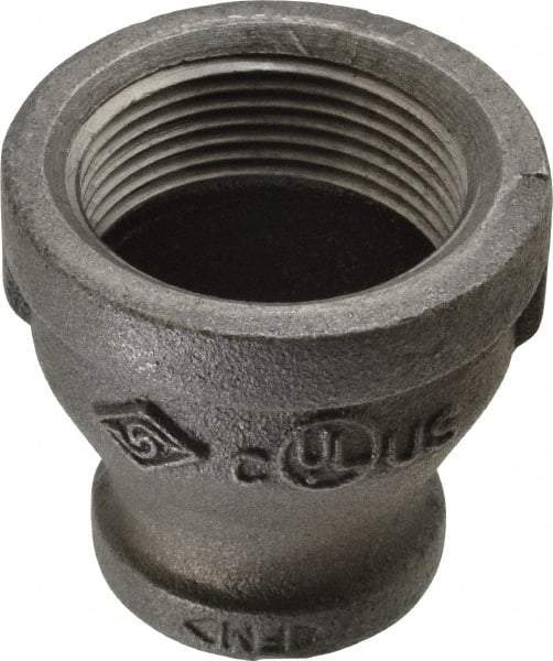B&K Mueller - Size 1-1/4 x 3/4", Class 150, Malleable Iron Black Pipe Reducing Coupling - 150 psi, Threaded End Connection - Exact Industrial Supply