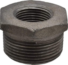 B&K Mueller - Size 1-1/4 x 3/4", Class 150, Malleable Iron Black Pipe Hex Bushing - 150 psi, Threaded End Connection - Exact Industrial Supply