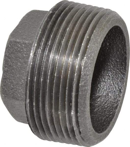B&K Mueller - Size 1-1/2 x 1/2", Class 150, Malleable Iron Black Pipe Hex Bushing - 150 psi, Threaded End Connection - Exact Industrial Supply
