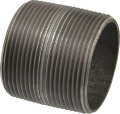 B&K Mueller - Schedule 40, 2-1/2 x 2-1/2" Galvanized Pipe Nipple - Threaded Steel - Exact Industrial Supply