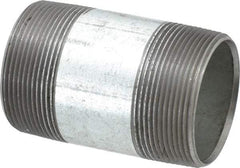 B&K Mueller - Schedule 40, 2 x 3-1/2" Galvanized Pipe Nipple - Threaded Steel - Exact Industrial Supply