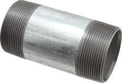 B&K Mueller - Schedule 40, 2 x 4-1/2" Galvanized Pipe Nipple - Threaded Steel - Exact Industrial Supply