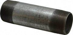 B&K Mueller - Schedule 40, 1-1/4 x 5" Galvanized Pipe Nipple - Threaded Steel - Exact Industrial Supply