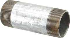 B&K Mueller - Schedule 40, 2 x 5-1/2" Galvanized Pipe Nipple - Threaded Steel - Exact Industrial Supply