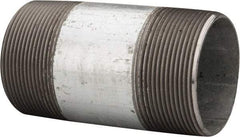 B&K Mueller - Schedule 40, 3 x 6" Galvanized Pipe Nipple - Threaded Steel - Exact Industrial Supply