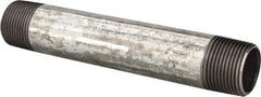 B&K Mueller - Schedule 40, 1 x 7" Galvanized Pipe Nipple - Threaded Steel - Exact Industrial Supply