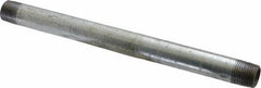 B&K Mueller - Schedule 40, 3/8 x 8" Galvanized Pipe Nipple - Threaded Steel - Exact Industrial Supply
