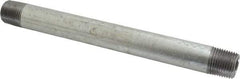 B&K Mueller - Schedule 40, 1/2 x 8" Galvanized Pipe Nipple - Threaded Steel - Exact Industrial Supply