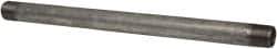 B&K Mueller - Schedule 40, 3/8 x 9" Galvanized Pipe Nipple - Threaded Steel - Exact Industrial Supply