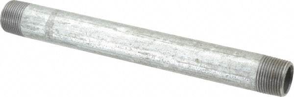 B&K Mueller - Schedule 40, 3/4 x 9" Galvanized Pipe Nipple - Threaded Steel - Exact Industrial Supply