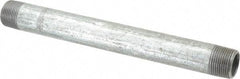 B&K Mueller - Schedule 40, 3/4 x 9" Galvanized Pipe Nipple - Threaded Steel - Exact Industrial Supply