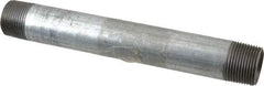 B&K Mueller - Schedule 40, 1 x 9" Galvanized Pipe Nipple - Threaded Steel - Exact Industrial Supply