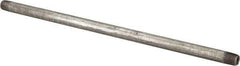 B&K Mueller - Schedule 40, 1/8 x 10" Galvanized Pipe Nipple - Threaded Steel - Exact Industrial Supply