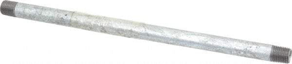 B&K Mueller - Schedule 40, 1/4 x 10" Galvanized Pipe Nipple - Threaded Steel - Exact Industrial Supply