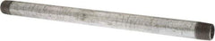 B&K Mueller - Schedule 40, 3/8 x 10" Galvanized Pipe Nipple - Threaded Steel - Exact Industrial Supply