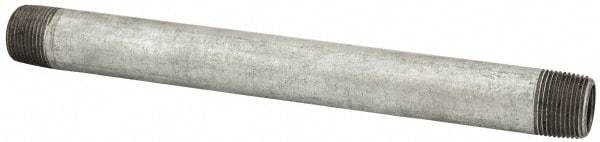 B&K Mueller - Schedule 40, 3/4 x 10" Galvanized Pipe Nipple - Threaded Steel - Exact Industrial Supply