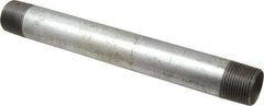 B&K Mueller - Schedule 40, 1 x 10" Galvanized Pipe Nipple - Threaded Steel - Exact Industrial Supply
