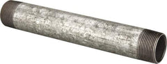 B&K Mueller - Schedule 40, 1-1/4 x 10" Galvanized Pipe Nipple - Threaded Steel - Exact Industrial Supply