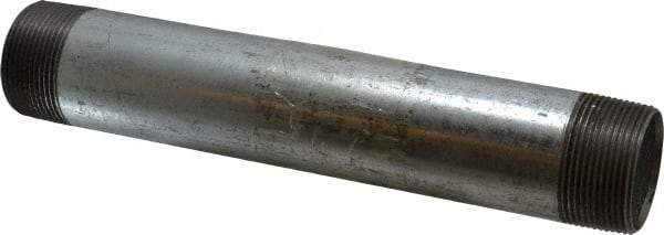 B&K Mueller - Schedule 40, 1-1/2 x 10" Galvanized Pipe Nipple - Threaded Steel - Exact Industrial Supply