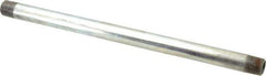B&K Mueller - Schedule 40, 3/8 x 11" Galvanized Pipe Nipple - Threaded Steel - Exact Industrial Supply