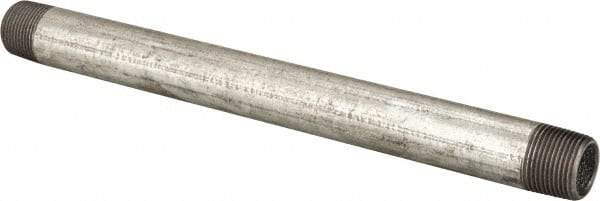 B&K Mueller - Schedule 40, 3/4 x 11" Galvanized Pipe Nipple - Threaded Steel - Exact Industrial Supply