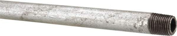 B&K Mueller - Schedule 40, 1/8 x 12" Galvanized Pipe Nipple - Threaded Steel - Exact Industrial Supply