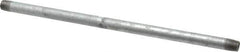 B&K Mueller - Schedule 40, 1/4 x 12" Galvanized Pipe Nipple - Threaded Steel - Exact Industrial Supply