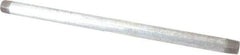 B&K Mueller - Schedule 40, 3/8 x 12" Galvanized Pipe Nipple - Threaded Steel - Exact Industrial Supply