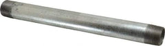 B&K Mueller - Schedule 40, 1 x 12" Galvanized Pipe Nipple - Threaded Steel - Exact Industrial Supply