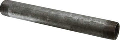 B&K Mueller - Schedule 40, 1-1/4 x 12" Galvanized Pipe Nipple - Threaded Steel - Exact Industrial Supply