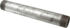 B&K Mueller - Schedule 40, 1-1/2 x 12" Galvanized Pipe Nipple - Threaded Steel - Exact Industrial Supply