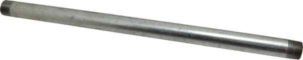 B&K Mueller - Schedule 40, 3/4 x 18" Galvanized Pipe Nipple - Threaded Steel - Exact Industrial Supply