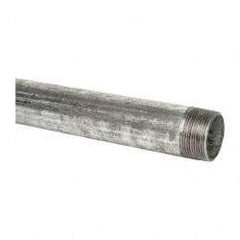 B&K Mueller - Schedule 40, 1-1/2 x 18" Galvanized Pipe Nipple - Threaded Steel - Exact Industrial Supply