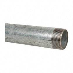 B&K Mueller - Schedule 40, 2 x 18" Galvanized Pipe Nipple - Threaded Steel - Exact Industrial Supply