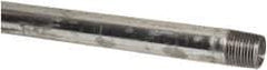 B&K Mueller - Schedule 40, 1/2 x 24" Galvanized Pipe Nipple - Threaded Steel - Exact Industrial Supply